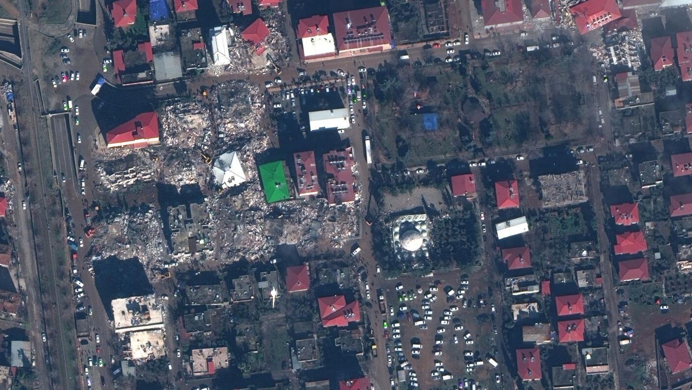 Before and after satellite images show earthquake destruction in Turkish towns as death toll passes 20,000